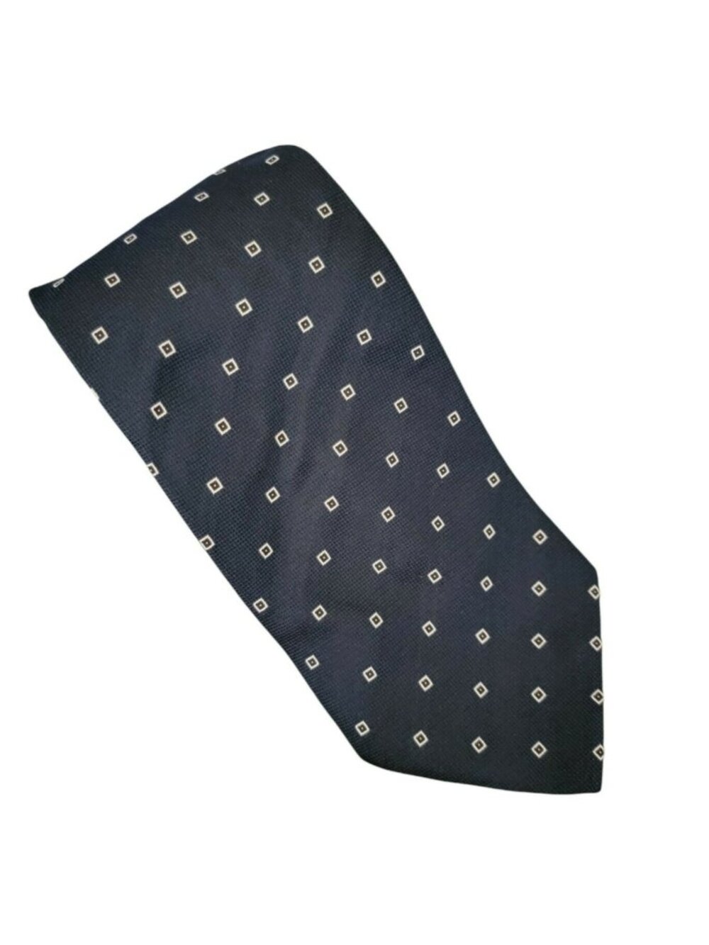 Formen Shirtmaker Tie Blue Squares Geometric Mens Necktie Menswear Evening